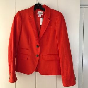 Brand New J. Crew Schoolboy Blazer in Red